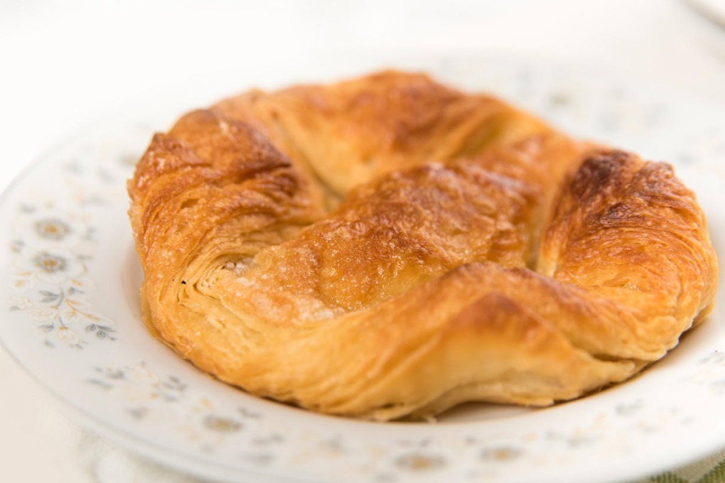 Kouign amann contains butter, flour and sugar in almost equal quantities.