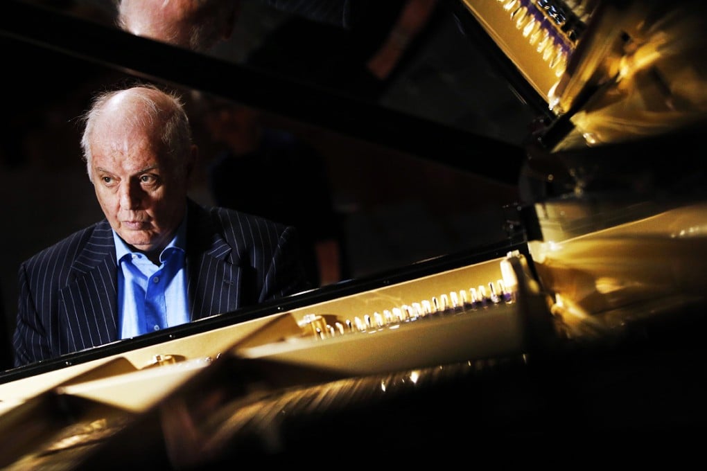 Daniel Barenboim with his newly commissioned piano, that bears his name. Photo: AFP
