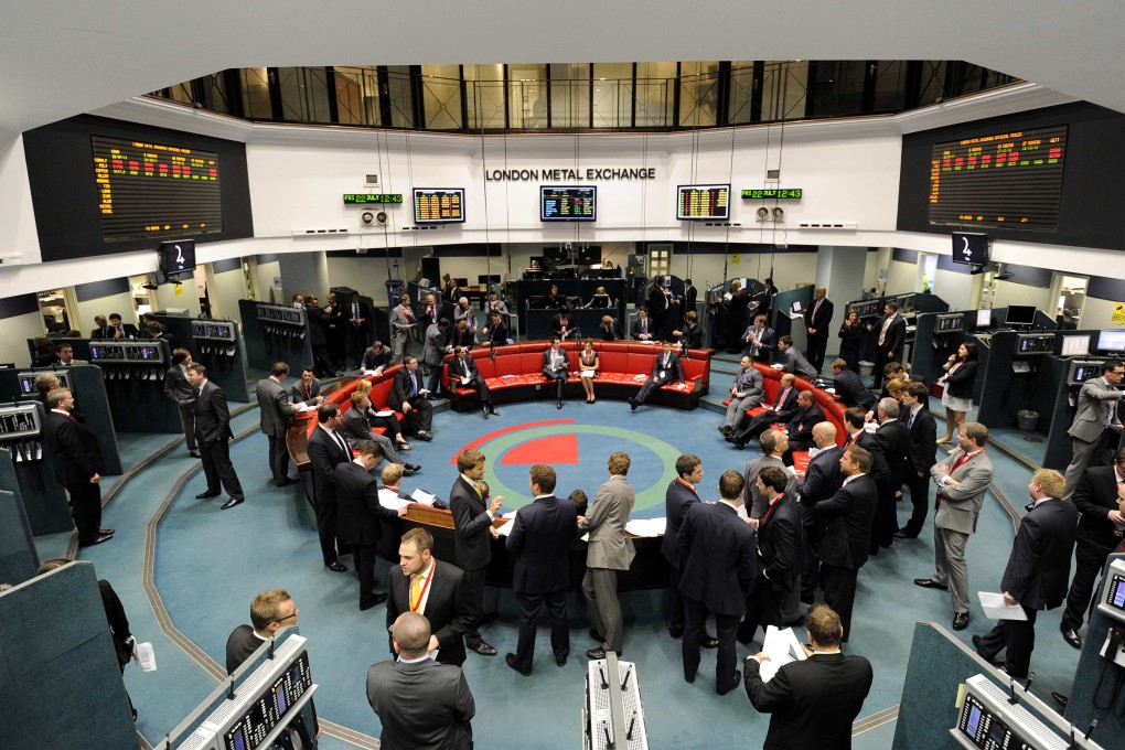 Traders in the London Metal Exchange where zinc bulls have been wrongfooted by the delivery of 36,375 tonnes of zinc in the LME's warehouse in Malaysia. Photo: Reuters