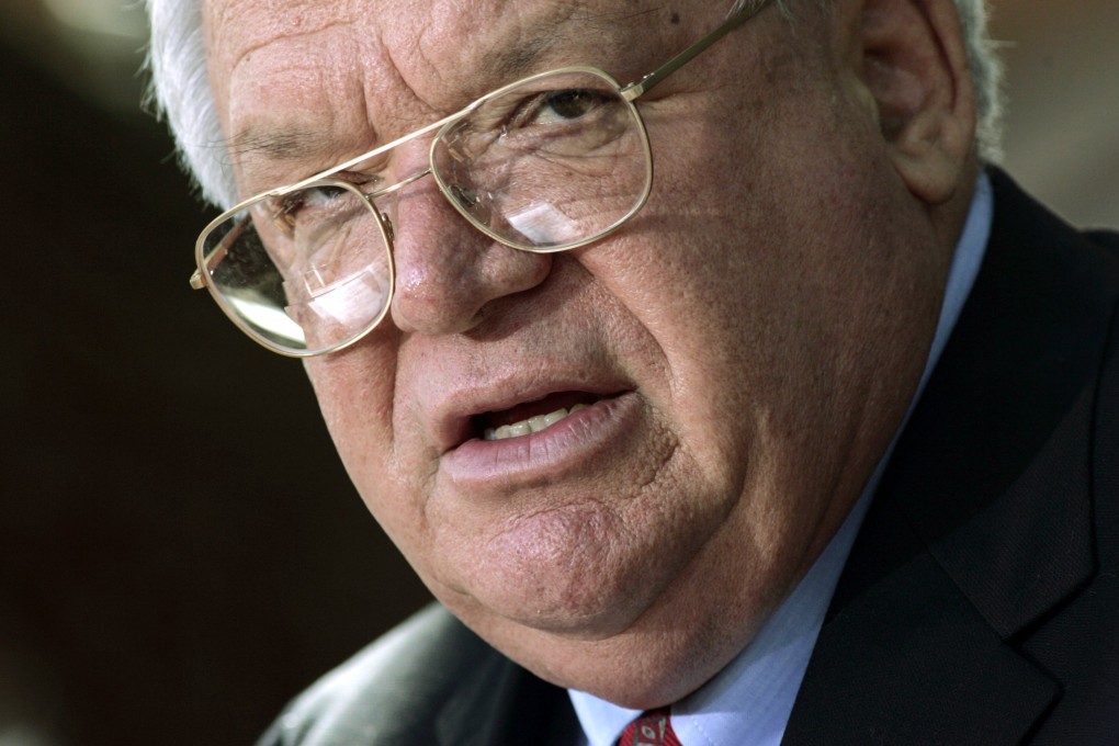 Former US Speaker Dennis Hastert in a 2006 file photo. His indictment is linked to alleged efforts to cover up an unspecified past misconduct. Photo: Reuters