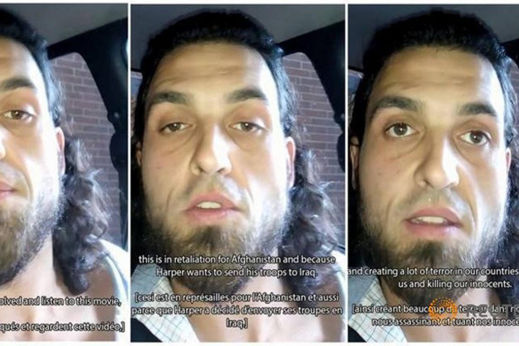 Michael Zehaf-Bibeau shot the video in his car.