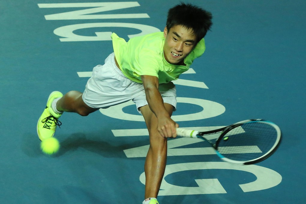 Jack Wong in action at the ATP Challenger in Hong Kong last year. Photos: SCMP Pictures