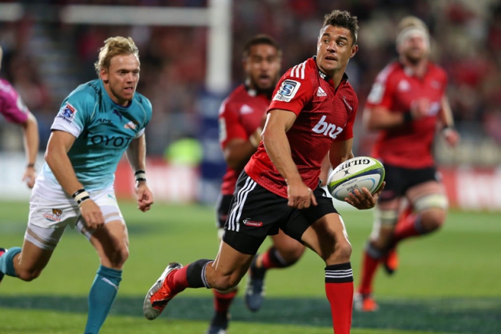 All Blacks star fly-half Dan Carter returned to form for the Crusaders, kicking six goals from seven attempts for 15 points against the Hurricanes on Saturday. Photos: AFP