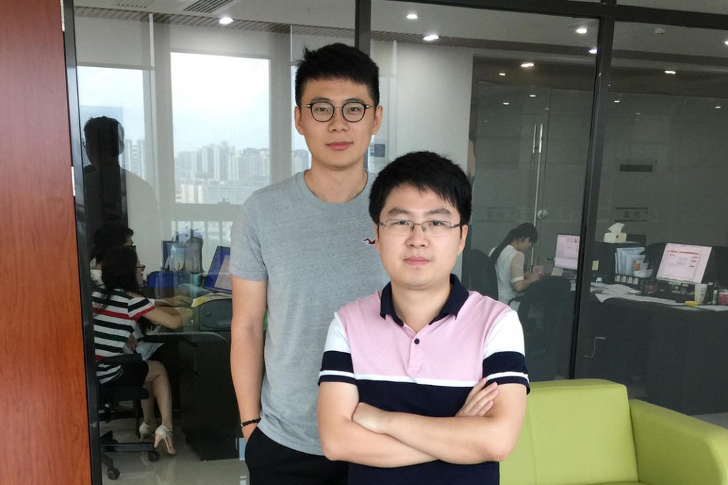 Business is booming for Leo Zhang (left) and Gu Ying.
