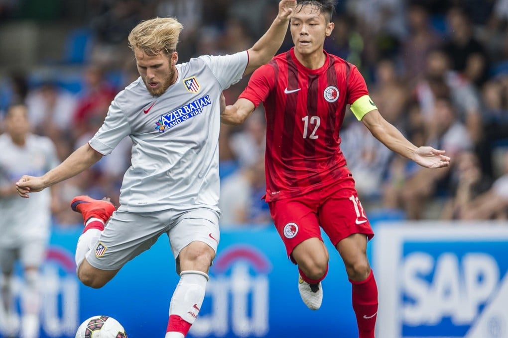 Atletico striker Samuel Saiz is in fine form a the Citibank Soccer Sevens.Photo: SMP Pictures