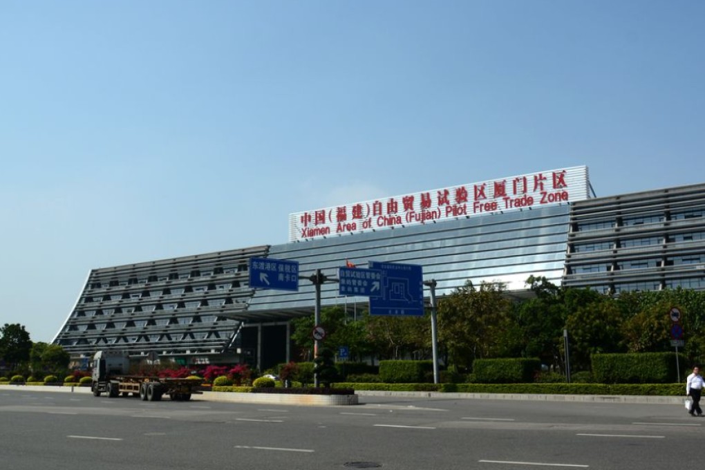 The Xiamen area's pilot free-trade zone refers to the Shanghai model in its operation. Photo: ImagineChina