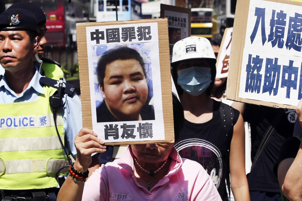 Hong Kong localists protest against an undocumented 12-year-old mainland boy's bid to stay in the city. More than half of new immigrants told a survey they felt discriminated against here. Photo: Sam Tsang