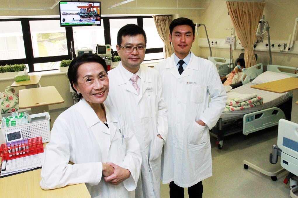 Karen Lam Siu-ling (left), Yuen Man-fung (centre), and Tommy Cheung Tsang, professors at HKU's Phase 1 Clinical Trials Centre. Photo: May Tse