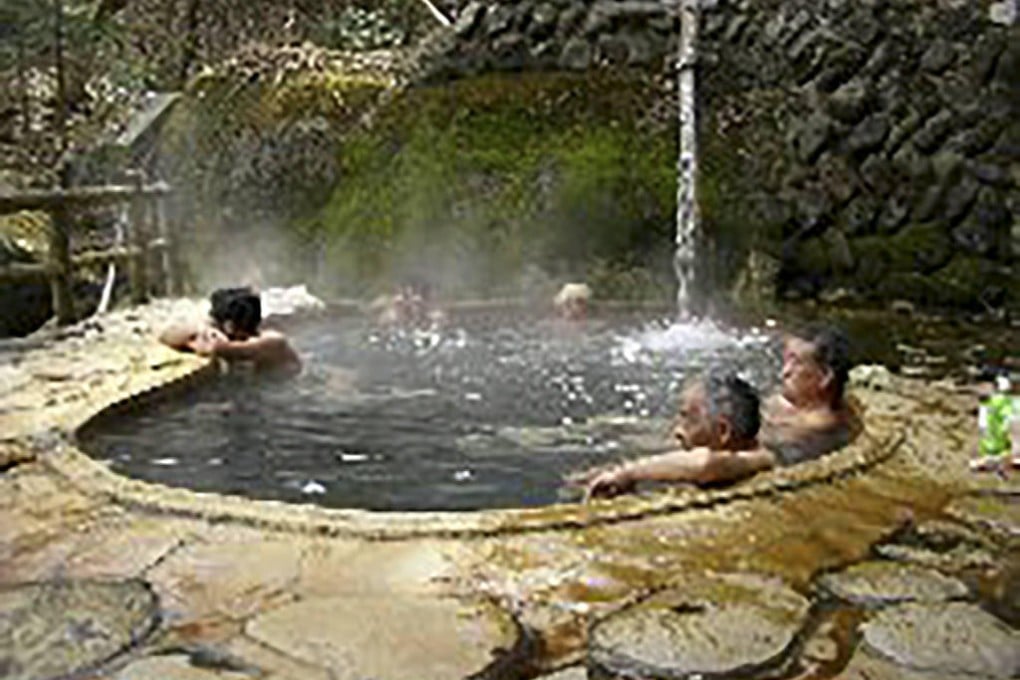 Men in the Fudo no Yu outdoor onsen. Photo: SCMP Pictures
