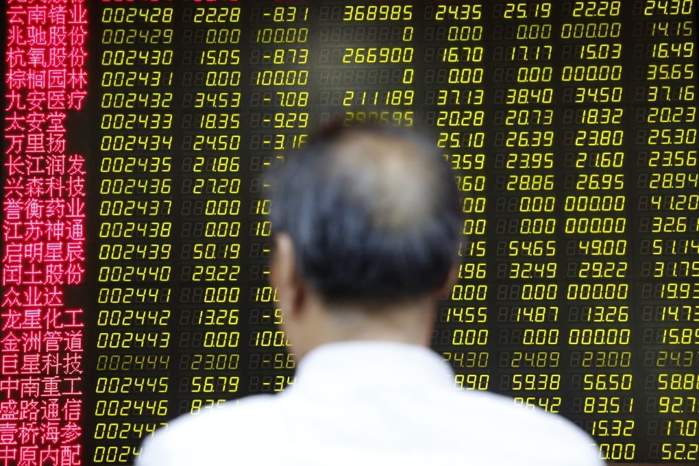 The Shanghai Composite Index dropped as much as 5.3 per cent at one stage, before closing up 0.76 per cent  at 4,947. Photo: EPA