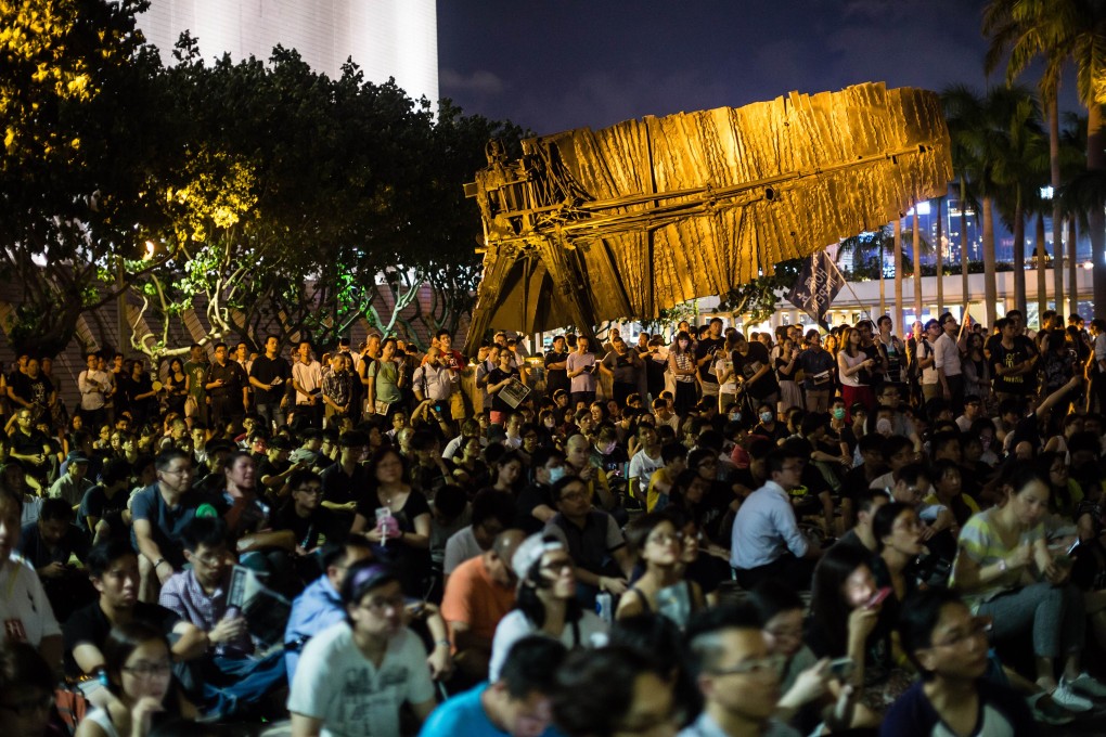 The June 4 rally in Tsim Sha Tsui. Photo: AFP