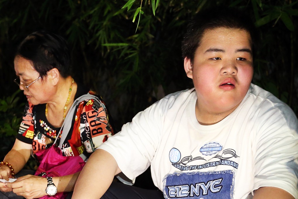 Siu Yau-wai (right) with his grandmother Chow Siu-shuen. The boy left for Shenzhen after agreeing to repatriation. Photo: K.Y. Cheng