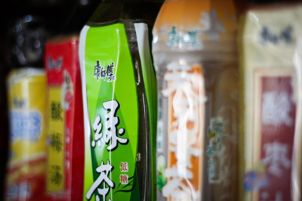 Beverages sold by Tingyi, which has been losing ground in the tough Chinese food and beverage market. Photo: Xinhua