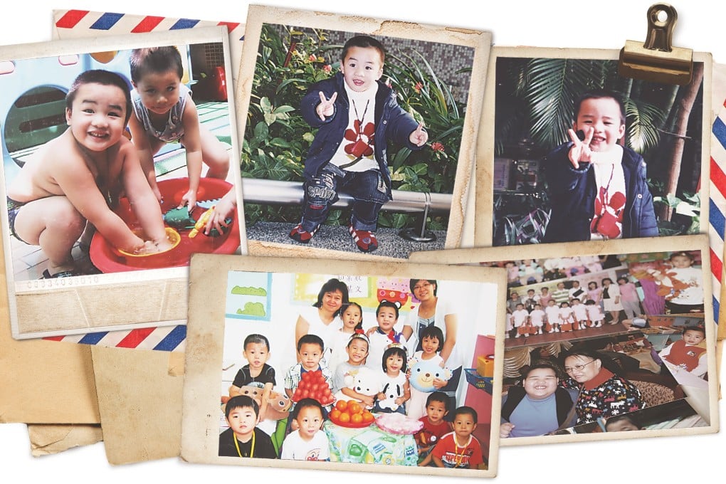 Scenes from Siu Yau-wai's childhood supplied by his grandmother