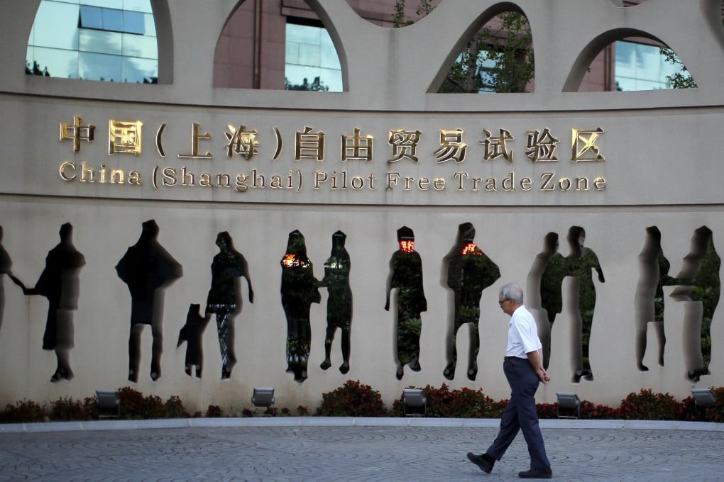 The Shanghai free-trade zone is being used a testing ground for further capital account liberalisation. Photo: Reuters