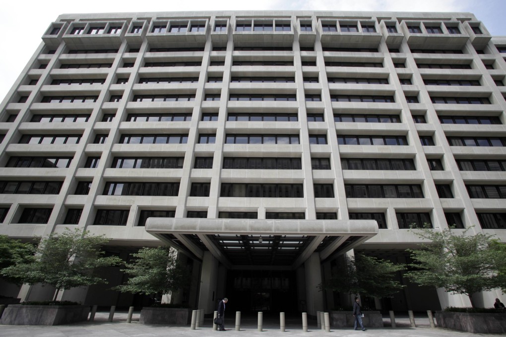 The headquarters of the International Monetary Fund in Washington where an official warned of turmoil when the US Federal Reserve increases rates later this year. AFP