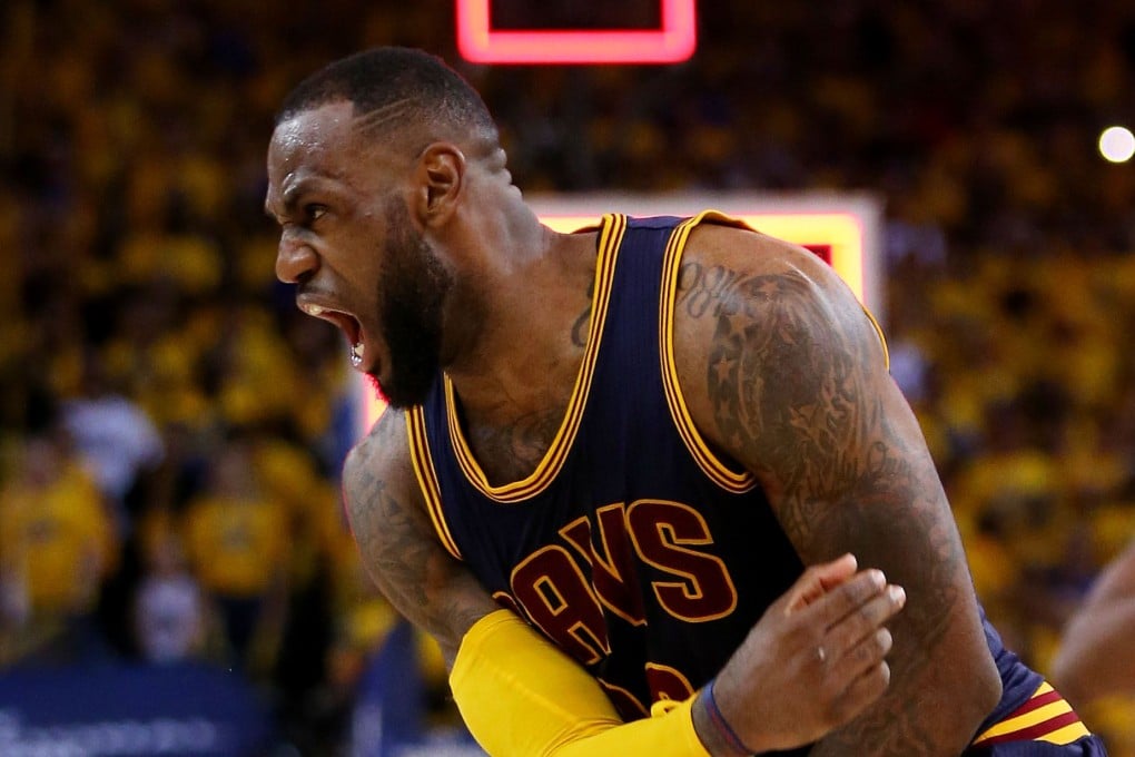 LeBron James celebrates the Cavaliers' win. Photo: AFP