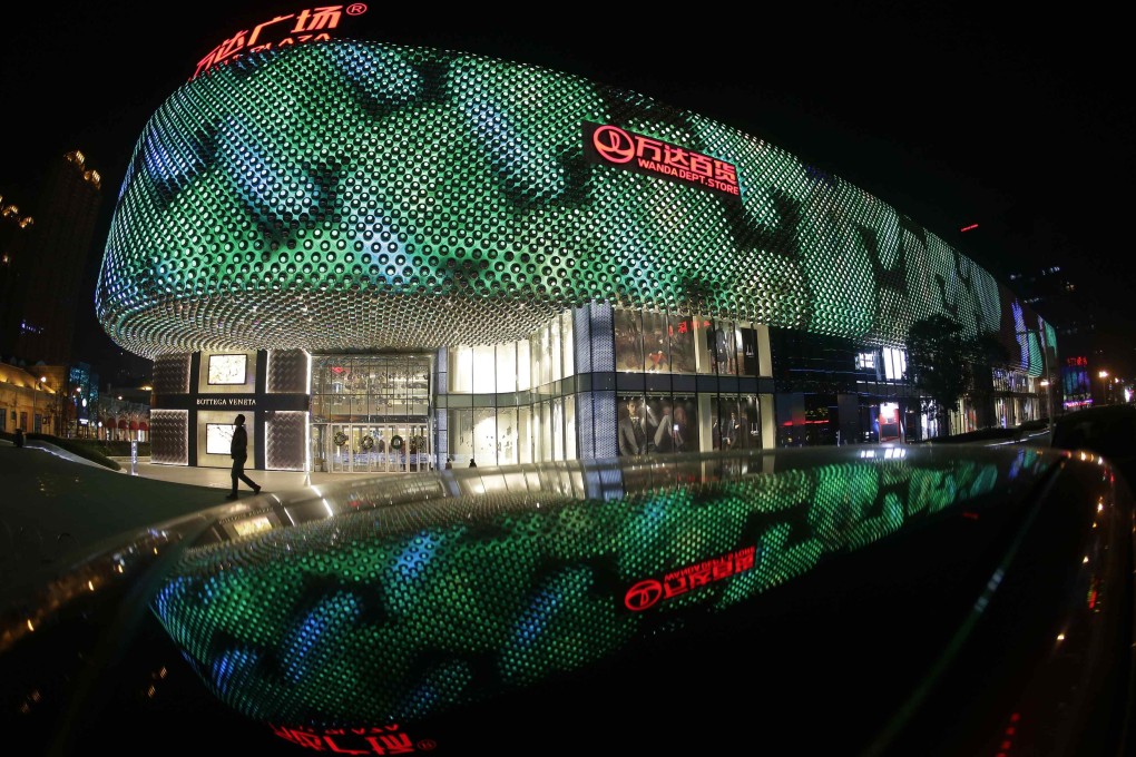 A Wanda department store in Wuhan. The company wants to have 1,000 shopping malls by 2025. Photo: Reuters