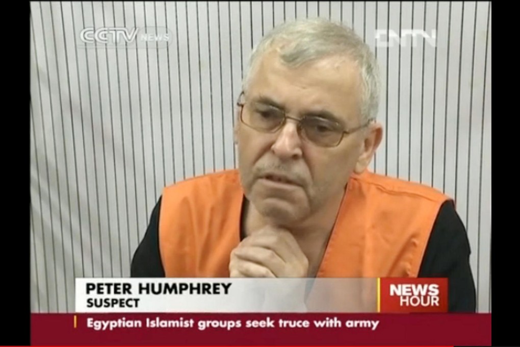 Peter Humphrey was sentenced in August last year. Photo: CCTV