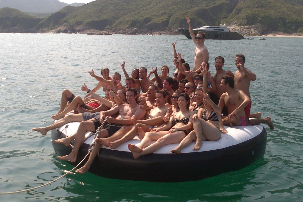 How many "junkies" can you fit on an inflatable? Photo: Hong Kong Yachting