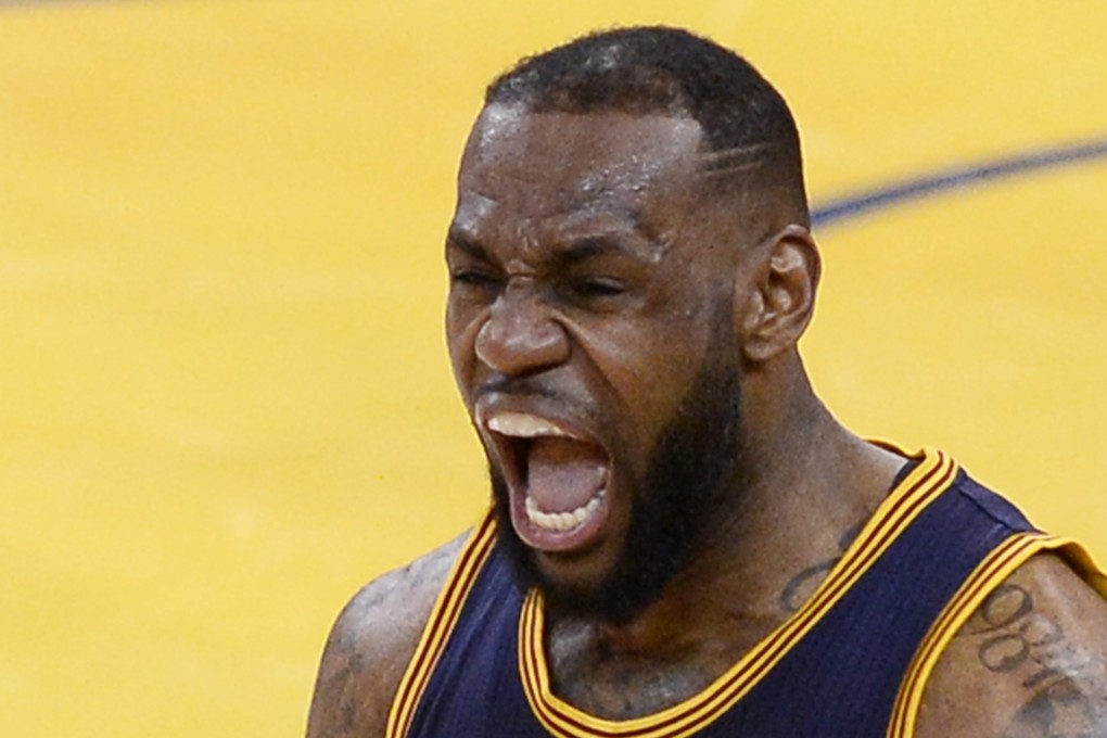 LeBron celebrates winning game two. Photo: EPA