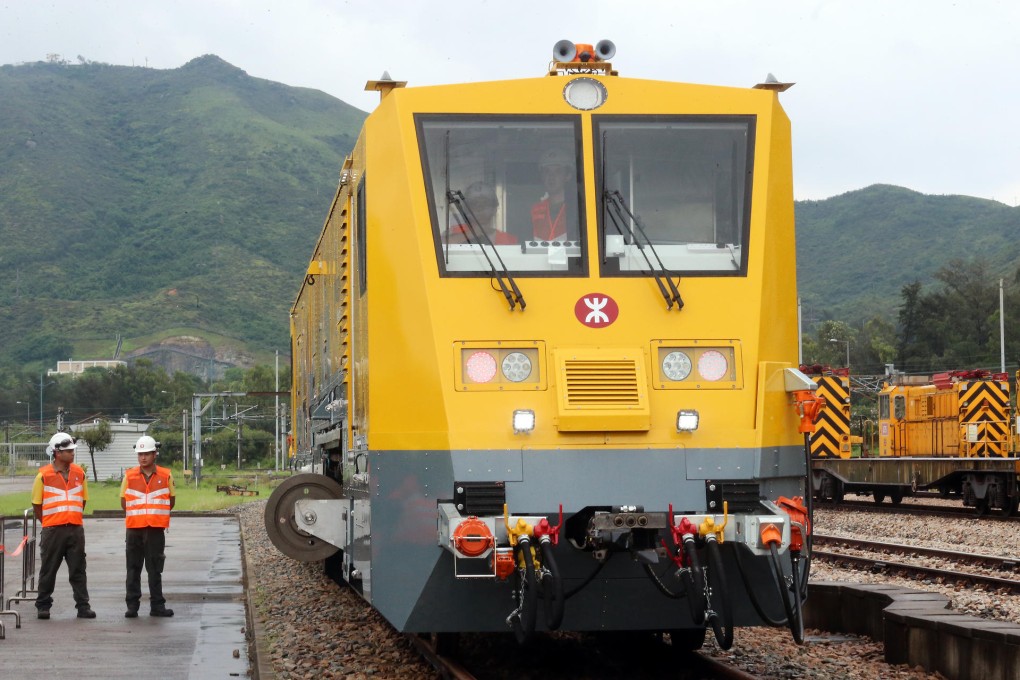 The MTR debuts new maintenance equipment. Photo: David Wong
