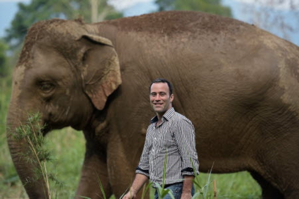 Blake Dinkin, founder of Black Ivory coffee, settled on elephants to make coffee after discovering that the creatures sometimes eat coffee during periods of drought in Southeast Asia. Photo: AFP