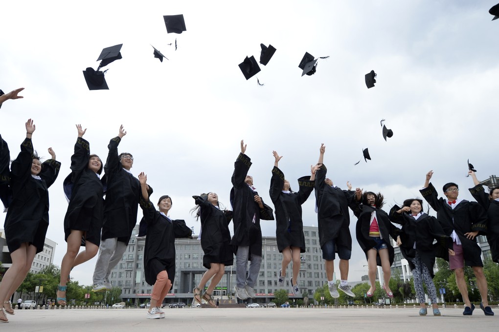 China's computing graduates have reason to jump for joy as study reveals those who go into computing jobs are the highest-paid among all professions. Photo: Xinhua