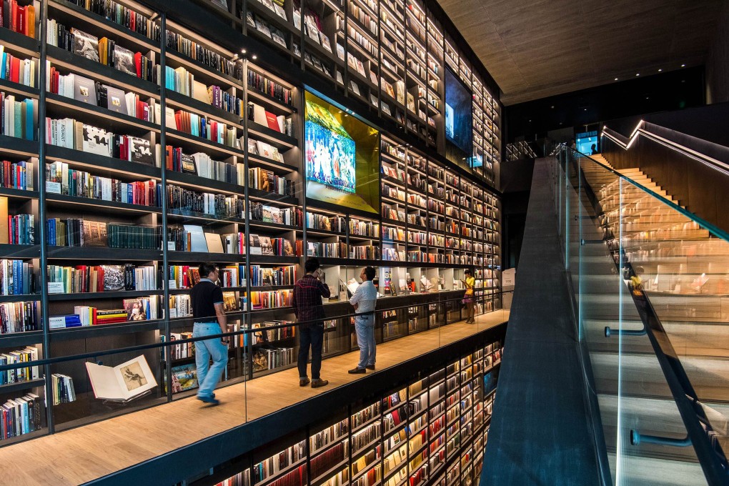 A display of books at a cultural expo in Shenzhen, Guangdong province, last month. Anti-graft inspectors did not find a single book in the mansion of disgraced city official Jiang Zunyu. Photo: AFP