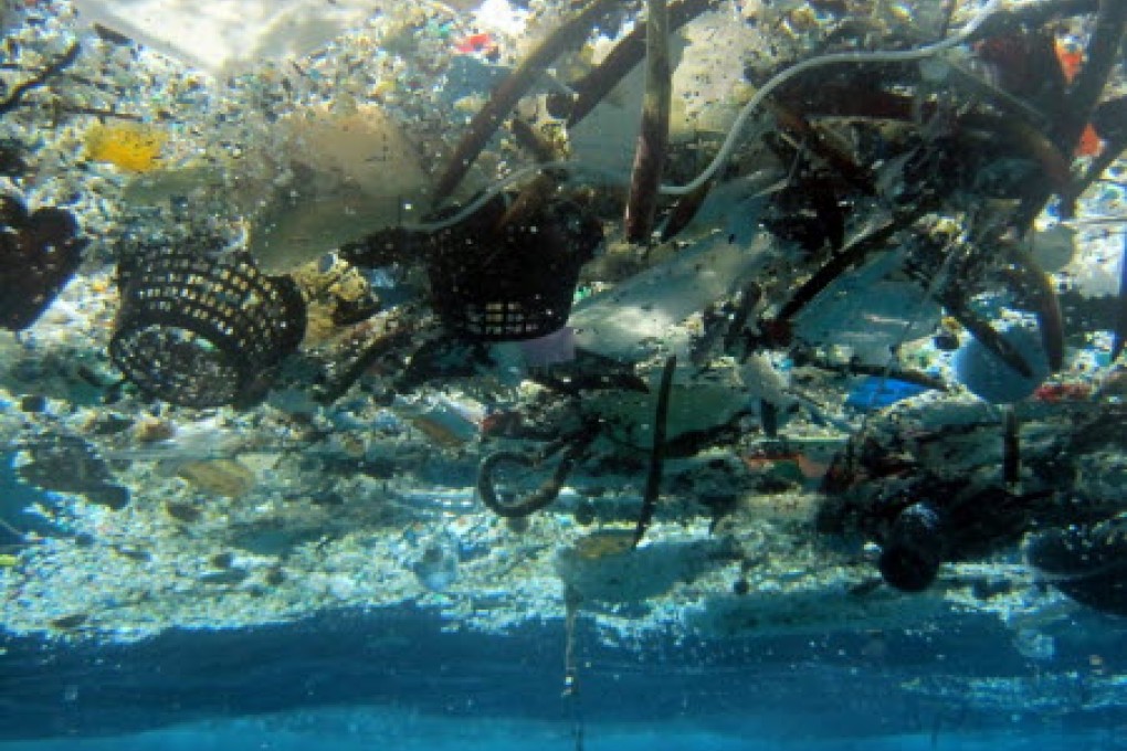 There are an estimated 5.25 trillion pieces of rubbish polluting the world’s oceans. Photo: AP