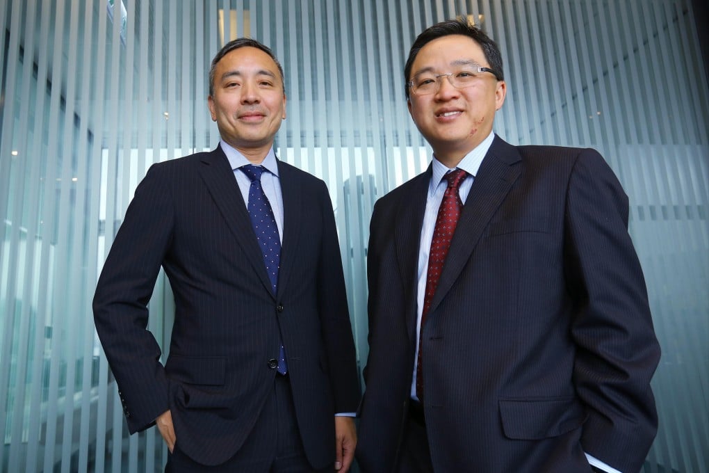 Benny Liu (left) and Honson To believe that two chairmen with different specialisations and skill sets can help KPMG run more effectively. Photo: Edmond So