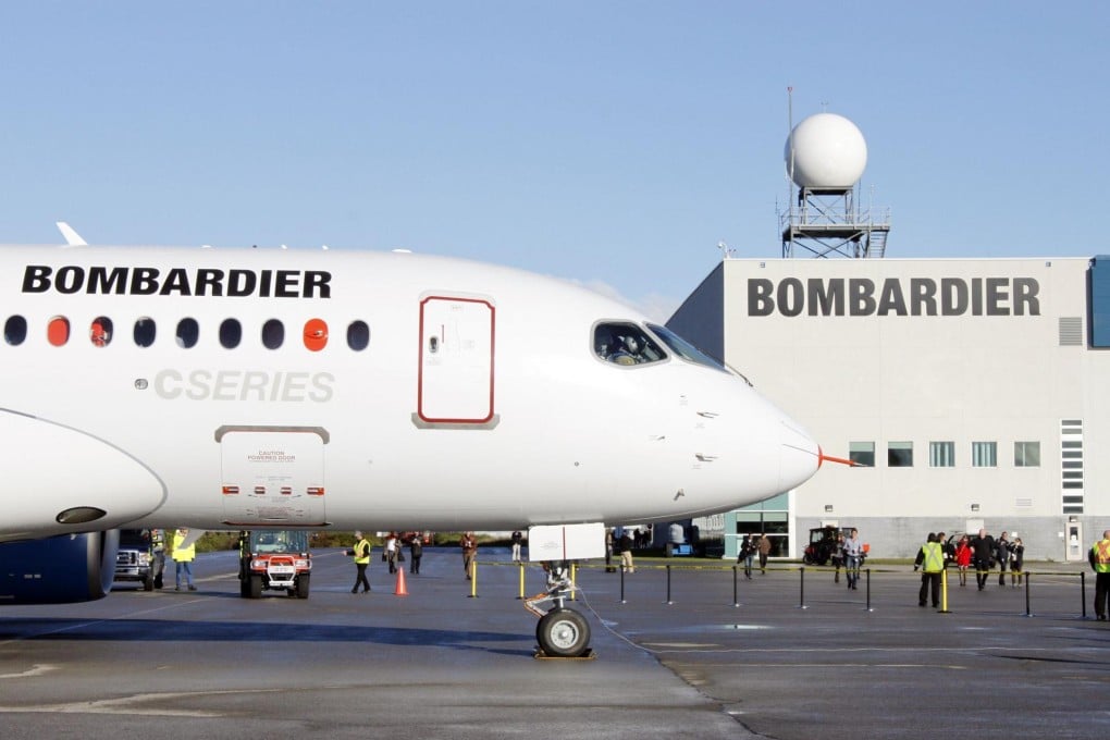 Bombardier's C Series aircraft has been hit by years of delays and cost overruns but is nearing certification by regulators. Photo: AFP