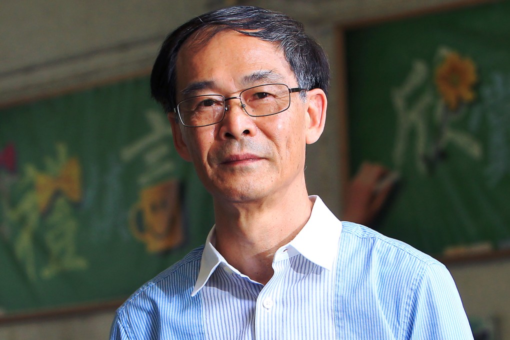 Teacher Ko Cheung-chuen outside Ho Ngai College in Tuen Mun. He has been nominated for a Spirit of Hong Kong Award for his work with troubled and underprivileged children. Photo: Franke Tsang