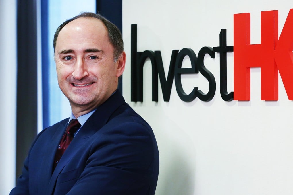 Simon Galpin, director-general of investment promotion for Invest HK, says Hong Kong can become an innovation hub for fintech start-ups. Photo: Nora Tam