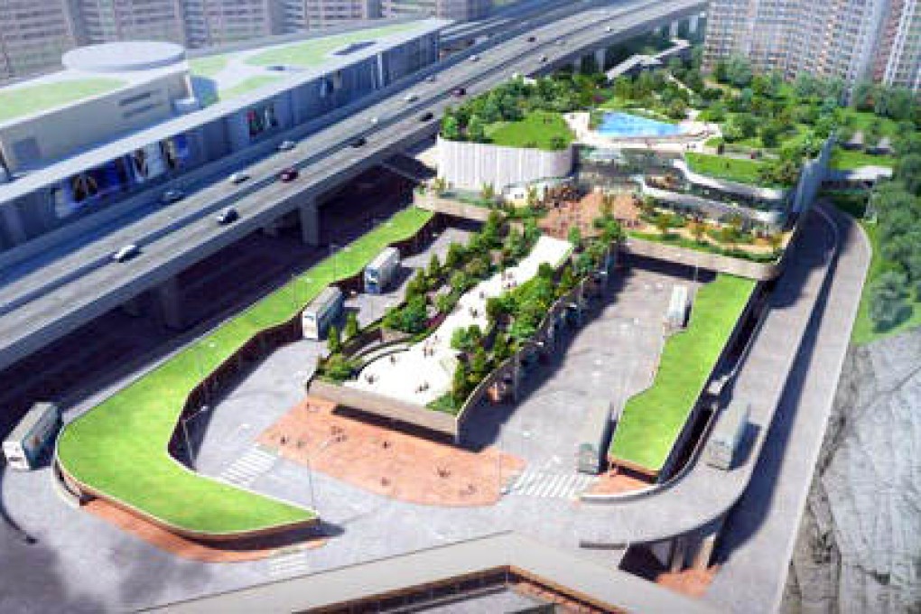 Scale model of the 130,244 square feet shopping mall in Tsing Yi, which will include a scenic roof garden. Photo: SCMP Pictures