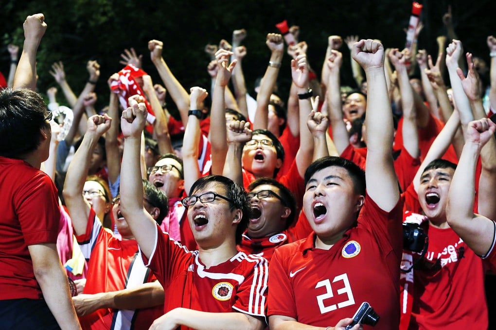Hong Kong fans were loud and proud at last week's World Cup qualifying game against Bhutan. Photo: AP