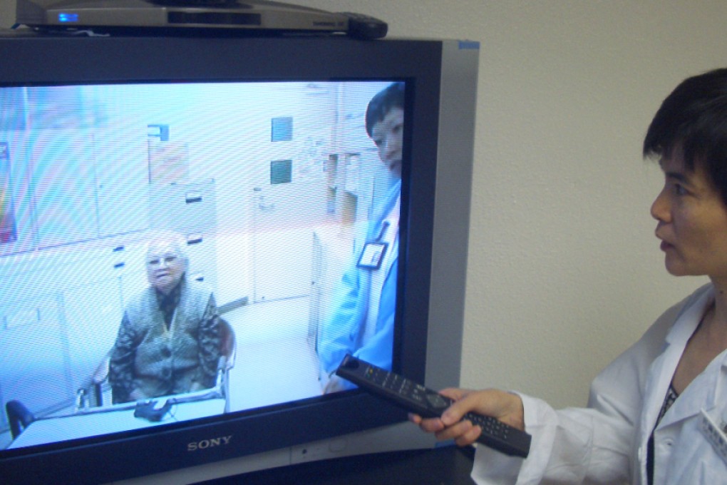 Telemedicine is an effective way to have a consultation with an elderly patient. Photo: SCMP Pictures
