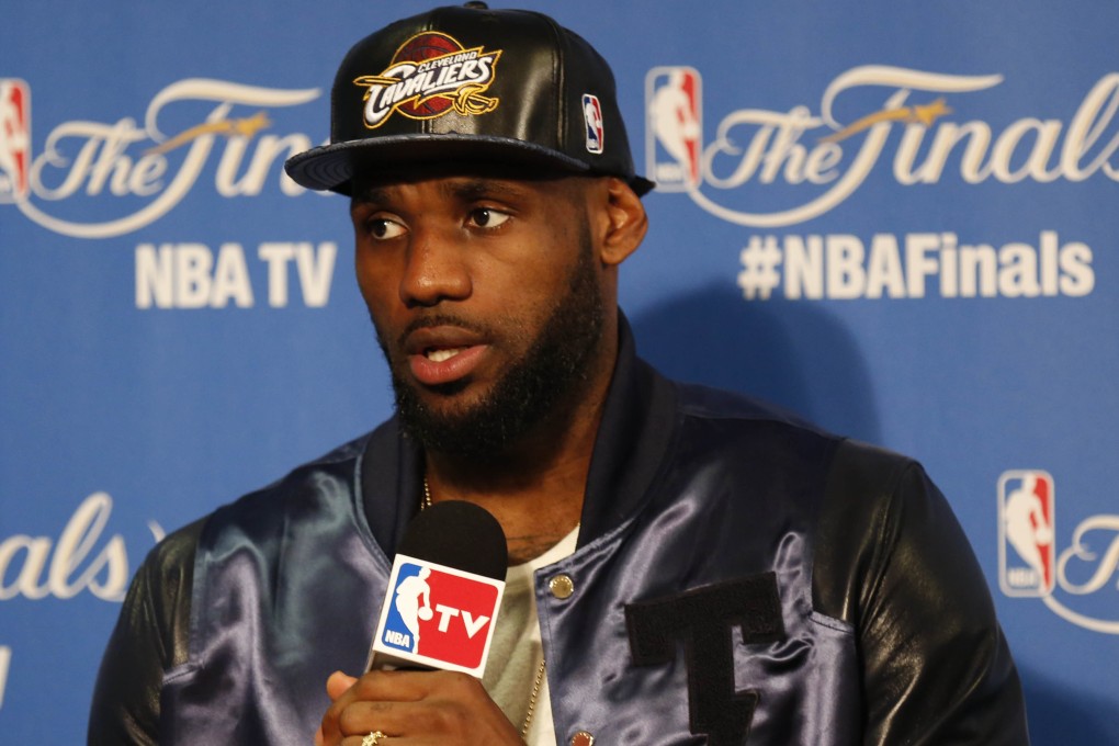 LeBron James speaks to the media. Photo: USA Today Sports