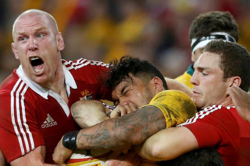 Paul O’Connell (left) in action for the British & Irish Lions against the Wallabies in 2013. The Ireland captain and lock has signed to join Toulon, the French Top 14 outfit said Monday. Photo: Reuters