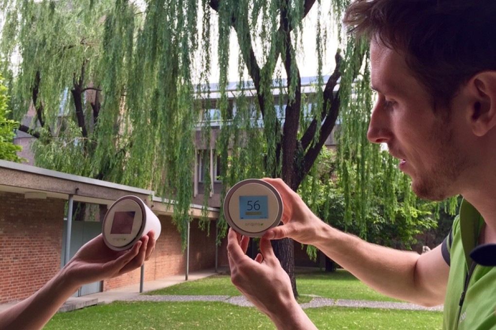 Swiss entrepreneur Liam Bates is confident there is a market for his air quality monitor in China, if not globally. Photo: SCMP Pictures