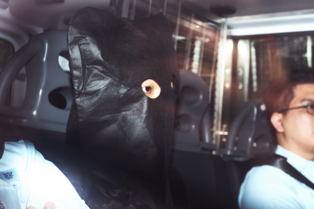 The suspects arrive at Kwun Tong Court on Wednesday. Photo: Dickson Lee