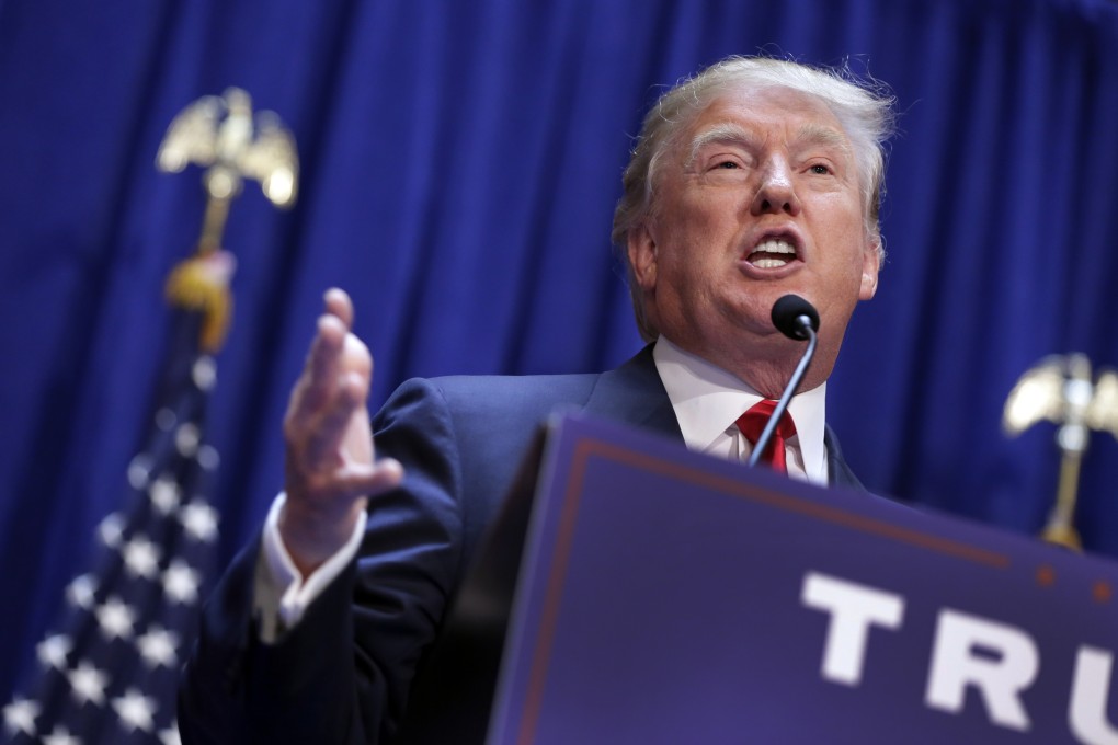 Donald Trump announcing this week that he wants to run for the US presidency. Photo: AP