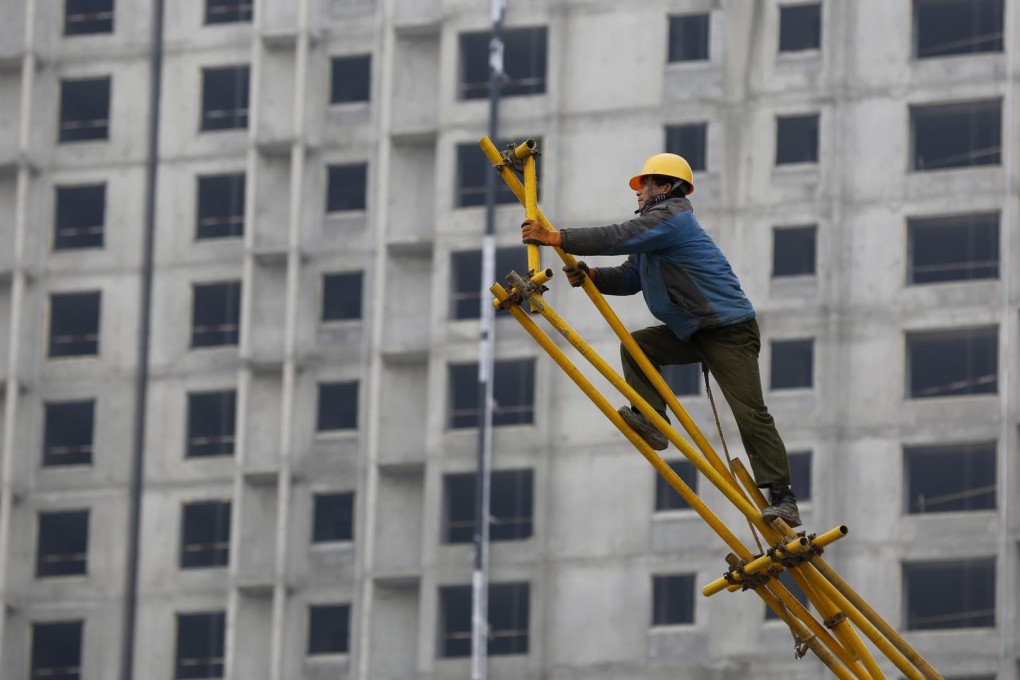 Average Chinese home prices are expected to be flat this year after dropping 3 per cent last year. Photo: EPA