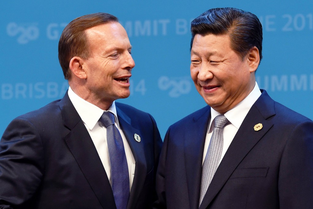 A declaration of intent to sign the pact was agreed after Australia's Prime Minister Tony Abbott met President Xi Jinping last November. Photo: AFP