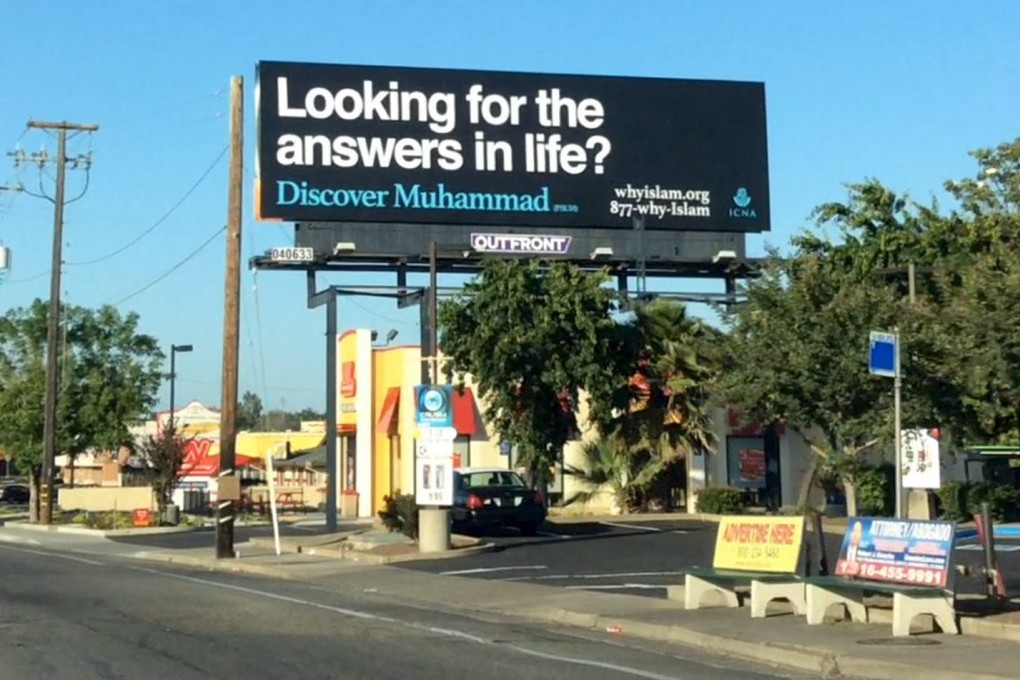 Billboards invite Americansto 'Discover Muhammad'.