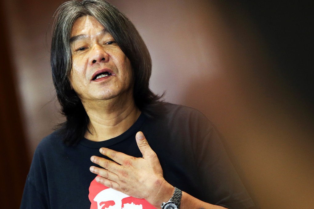 Trousers definitely on fire: lawmaker Leung Kwok-hung,  confronted by the SCMP, admitted he had simply fabricated the amount of an alleged bribe to attract media attention. Photo: SCMP Pictures