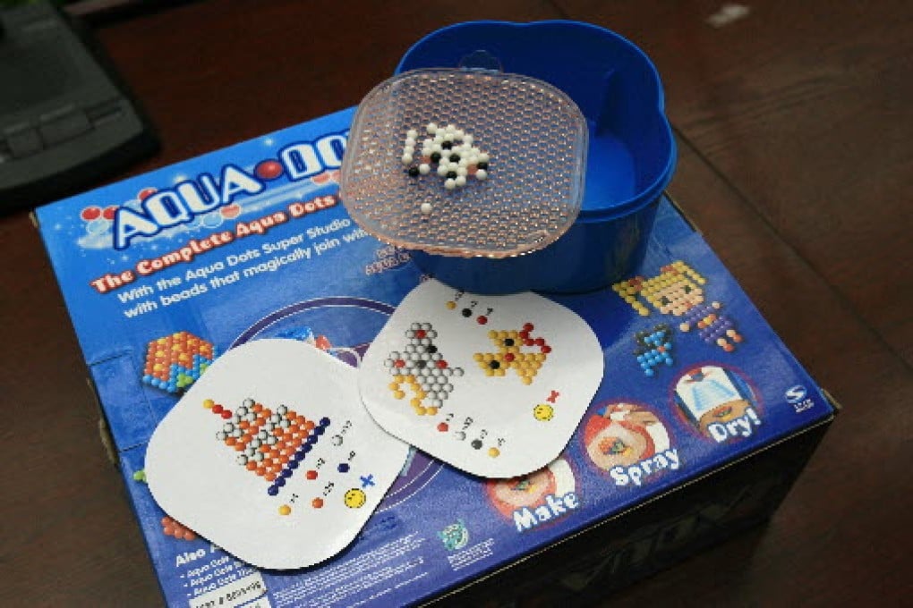 The toy beads found to emit a date-rape drug if swallowed. Photo: SCMP Pictures