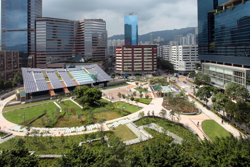 ZCB in Kowloon Bay is the city's first zero carbon building, built by the Construction Industry Council and government. Photo: SCMP Pictures