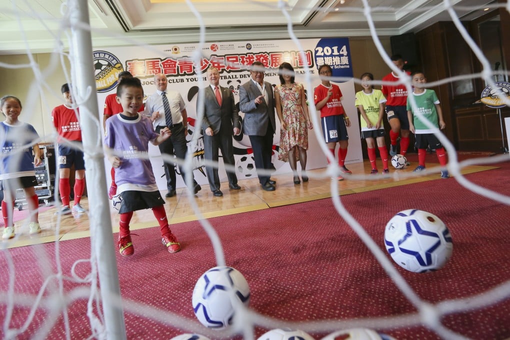 The Hong Kong Jockey Club is set to inject HK$100 million into the local soccer development programme in the next five years. Photo: Nora Tam