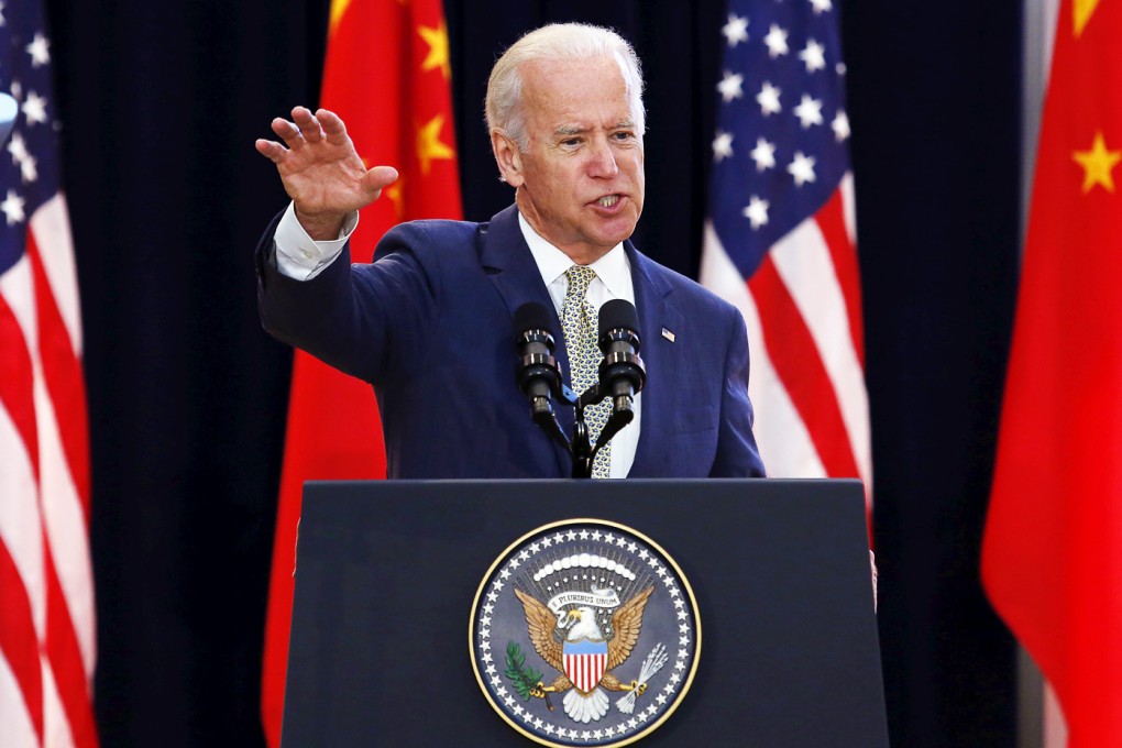 US Vice President Joe Biden delivers remarks at the Strategic and Economic Dialogue in Washington. Photo: Reuters
